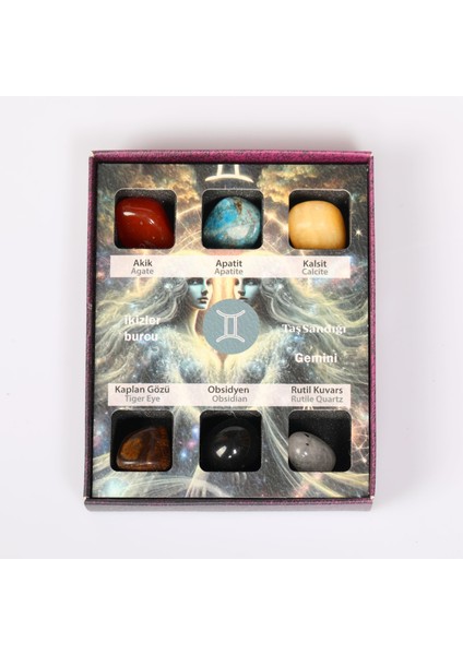 Ikizler Burcu Doğal Taş Seti – Karton Kutulu modelleri