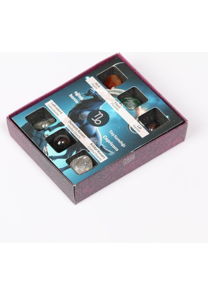 Oğlak Burcu Doğal Taş Seti – Karton Kutulu