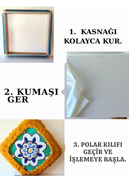 50X40CM Sihirli Punch(Panç)(Kasnak Kılıf Hediyeli)Telli/iğneli Ahşap Nakış Kasnağı modelleri