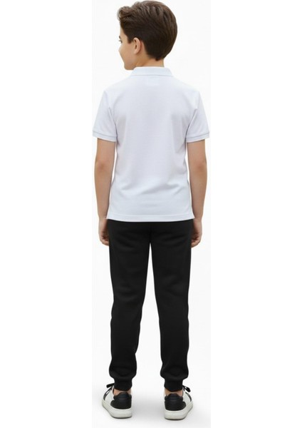 Siyah Renk 3 Iplik Manşetli Kız Erkek Çocuk Eşofman Alt BGL-ST05047 modelleri