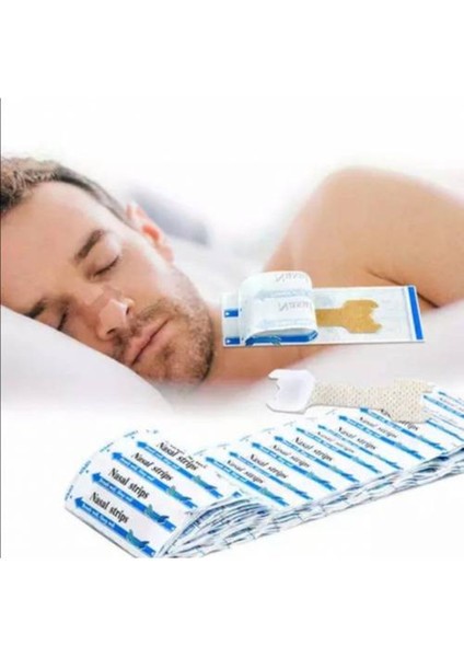 10 Adet Horlama Burun Bandı + Kafesli Horlama Burun Aparatı - 2li Set J5M9T0 modelleri