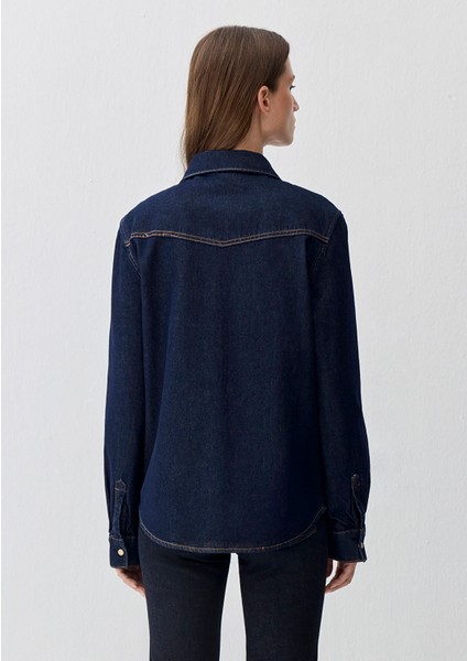 Angela Classic Denim Rinse Jean Gömlek 1210819-90120 indirimleri