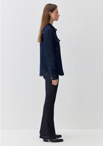 Angela Classic Denim Rinse Jean Gömlek 1210819-90120