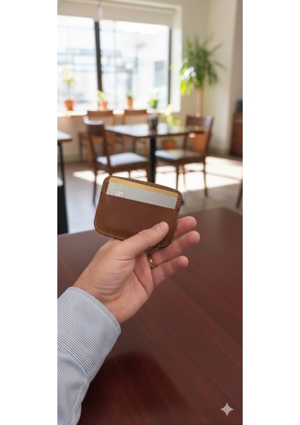 Hakiki Deri Minimal Kartlık Erkek Cüzdan