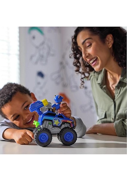 Büyük Tekerlekli Paw Patrol Chase Kurtarma Aracı Mızrak Atarlı Monster Truck Oyuncak modelleri