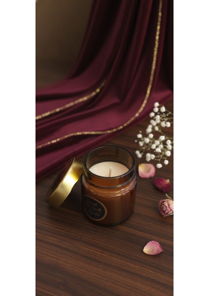 Premium Luxury Koleksiyon Beyaz Amber Esanslı Dekoratif Cam Mum fiyatları