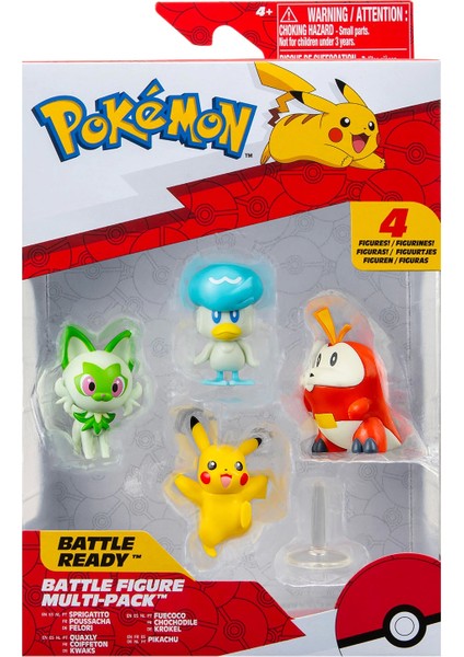 Pokemon Battle 4'lü Figür Set