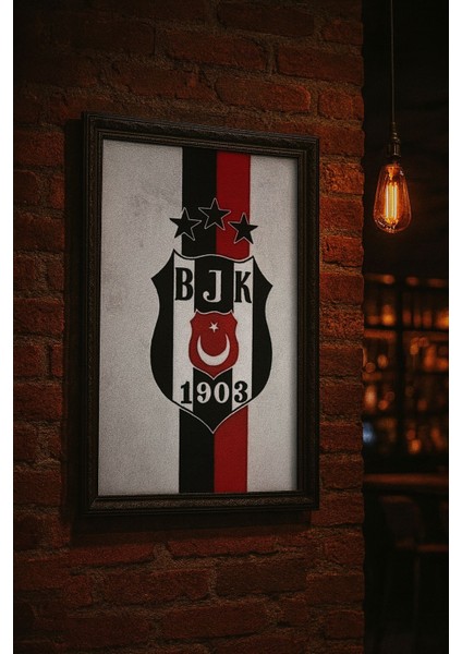 Beşiktaş Bjk 1903 Logo Duvar Dekoru (Çerçeveli)