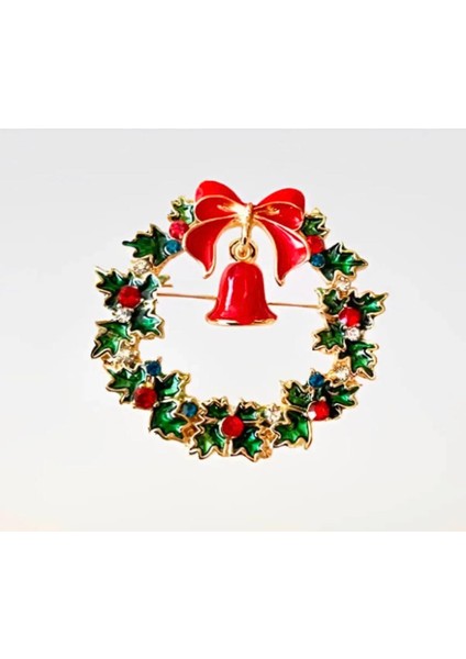 Yılbaşı Çelenk Broş