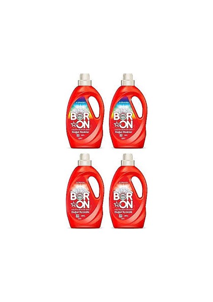 Boron Doğal Temizlik Renkliler Için Sıvı Deterjan 4x1.69 Lt 104 Yıkama