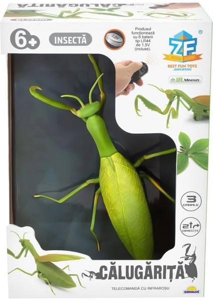 Isıklı Uzaktan Kumandalı Dev Çekirge Şaka Oyuncak Hareketli Kızılötesi Interaktif Böcek Model fırsatları