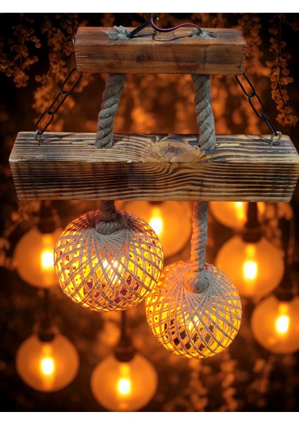 Ahşap Avize Aydınlatma