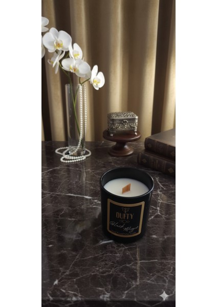 Huzurun Işığı Dekoratif Vanilya Esanslı Premium Cam Mum