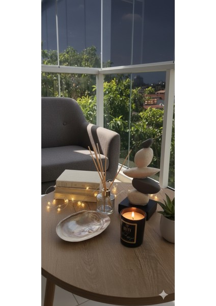 Huzurun Işığı Dekoratif Vanilya Esanslı Premium Cam Mum indirimleri