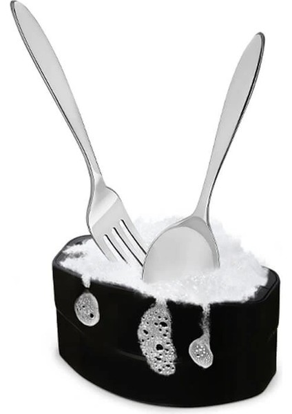 Hijyenik Çatal Kaşık Yıkama Fırçası Vantuzlu - Çift Fırçalı fiyatları