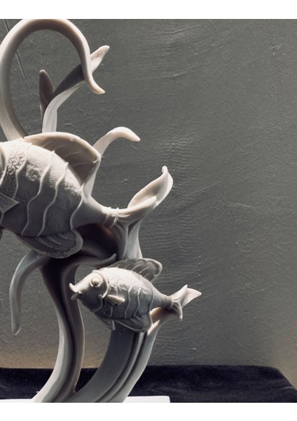 Dekoratif Çift Balık Figürlü Biblo – 32X15 cm Deniz Temalı Ev & Ofis Dekorasyonu fiyatları