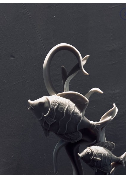 Dekoratif Çift Balık Figürlü Biblo – 32X15 cm Deniz Temalı Ev & Ofis Dekorasyonu modelleri