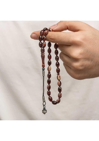 Hk Sıkma Kehribar Tesbih Gümüş Kazaz Püsküllü |gümüş Takı Hediyelik Ürünler modelleri