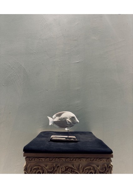 Dekoratif Balık Formlu Biblo – 17X18 cm Deniz Temalı Ev & Ofis Dekorasyonu