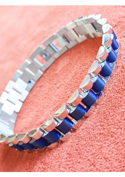 Çelik Roleks Kordon Mavi Erkek Bileklik indirimleri