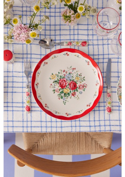 Feels Like Home Kırmızı Stoneware Yemek Tabağı 27 cm modelleri