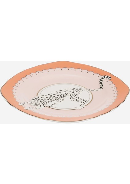 Animals Pembe Porselen Pasta Tabağı 16 cm modelleri