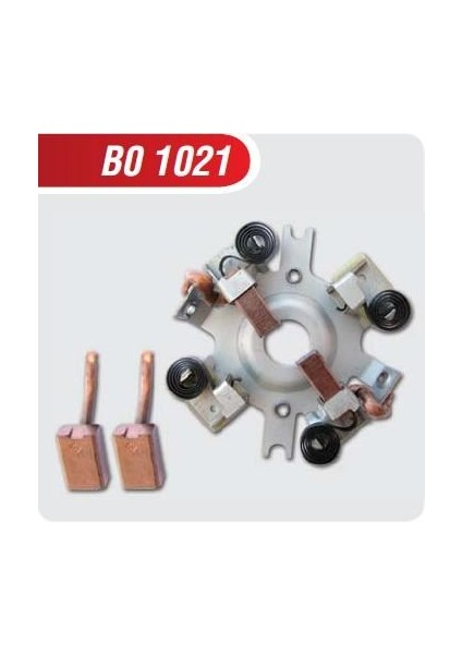 BO1021 12V Kömür Yuvası Audı Fıat Opel Peugeot BSX71 Kömürlü 9×16X25,5 Bosh Tipi