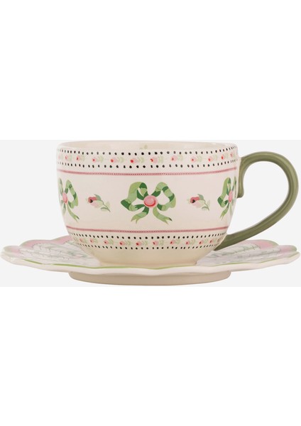 Spring Birds Pembe Stoneware Çay Fincanı 200 ml