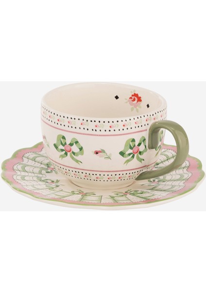 Spring Birds Pembe Stoneware Çay Fincanı 200 ml fiyatları