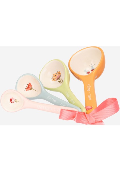 Painted Table Turuncu Stoneware Ölçü Kaşığı Seti 15 ml fiyatları