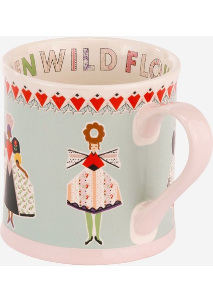 Wild Flowers Mavi Stoneware Kupa 275 ml indirimleri