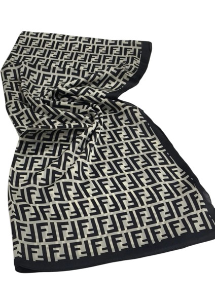 Vual Ipek Şal F Baskılı Desen Siyah Krem modelleri