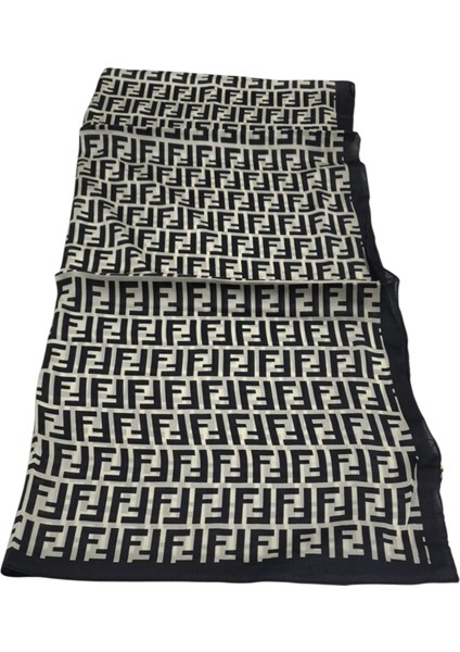 Vual Ipek Şal F Baskılı Desen Siyah Krem fırsatları