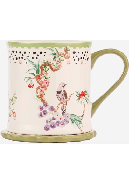Spring Birds Yeşil Stoneware Kupa 275 ml