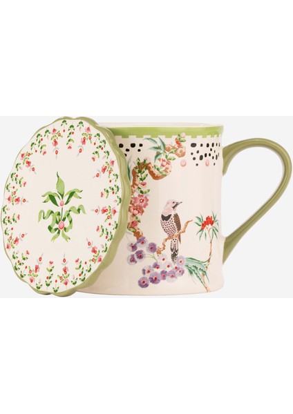 Spring Birds Yeşil Stoneware Kupa 275 ml fiyatları