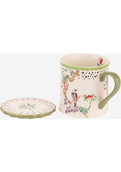 Spring Birds Yeşil Stoneware Kupa 275 ml fırsatları