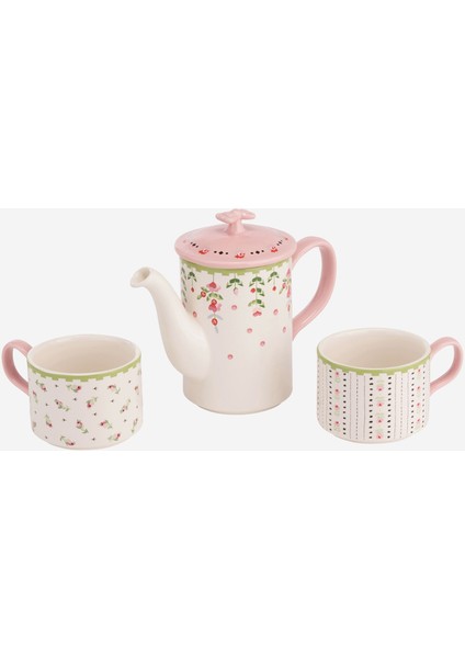 Spring Birds Pembe Stoneware Çay Fincan Seti 400 ml fiyatları