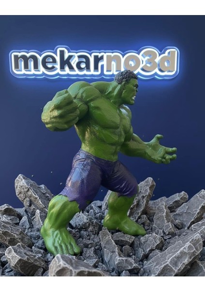 Hulk Figür – El Işçiliği Boyama 3D Baskı Dekoratif Koleksiyon Oyuncak (22 cm) modelleri