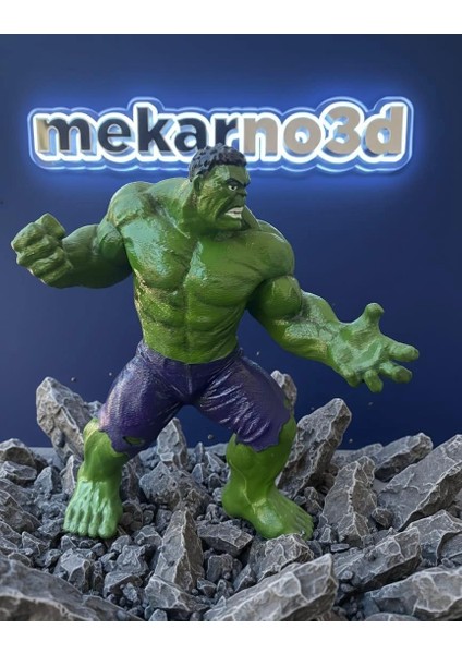 Hulk Figür – El Işçiliği Boyama 3D Baskı Dekoratif Koleksiyon Oyuncak (22 cm) fırsatları