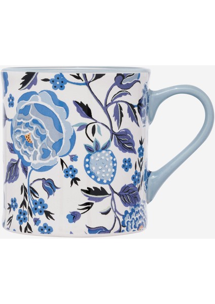 Strawberry Garden Mavi Porselen Kupa 275 ml