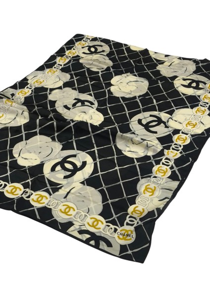 Vual Ipek Şal Siyah Krem Ekose Desen indirimleri