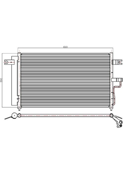 Klima Radyatörü Hyundaı Accent Admıre 1.5 Crdı 2003-06 Aluminyum