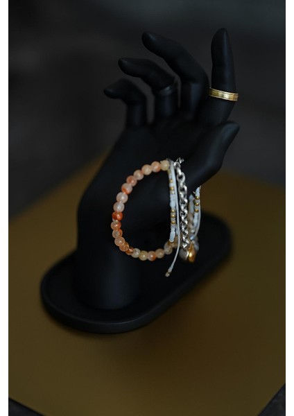 Siyah Dekoratif El Şeklinde Takı ve Yüzük Standı – Bileklik, Kolye, Küpe düzenleyici fırsatları