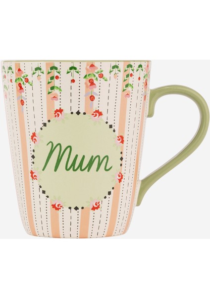 Spring Birds Yeşil Stoneware Kupa Seti 260 Ml- 375 ml fırsatları