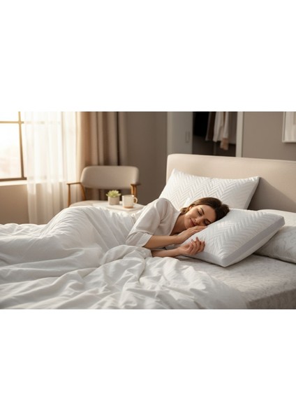 Spacer Line Klimalı Kapitone Yastık | Beyaz | 50X70 | Otel Konfor Yastığı fiyatları