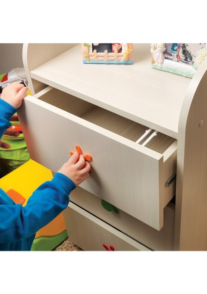 4 Adet Bebek Çocuk Koruma Kilidi - Dolap Çekmece Kilidi Sürgülü Kilit modelleri