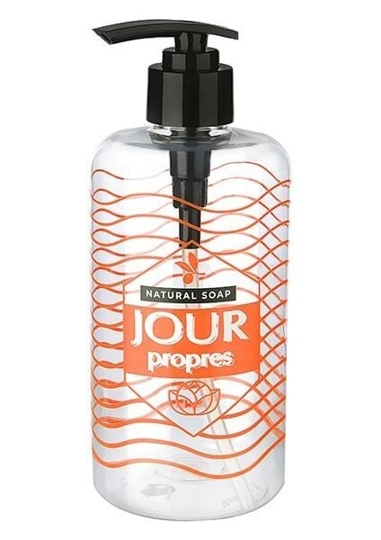 Şeffaf Sıvı Sabunluk Yuvarlak Plastik Pompalı 500 ml fiyatları