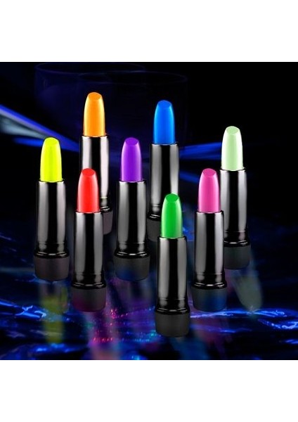 Karanlıkta Parlayan Yanan Uv Neon Ruj Yüz Boyama 6 Adet 6 Renk (4887) fırsatları