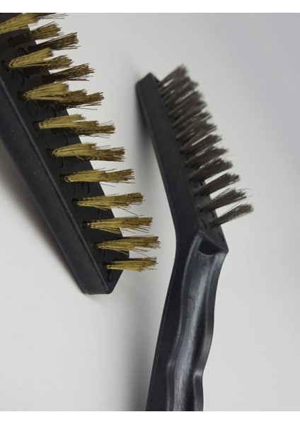 Dev Boy 2li Detay Temizlik Fırça Seti Araba -Mutfak Ocak - Fayans Temizlik Fırça (Çelik-Bakır modelleri