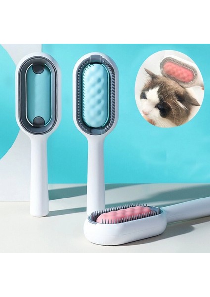 Evcil Hayvanlar Için Çift Taraflı Pet Fırçası Nemli Tüy Tarama Tarağı indirimleri